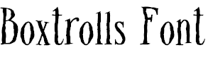 Boxtrolls Font