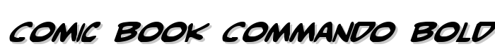 Comic Book Commando Bold Italic