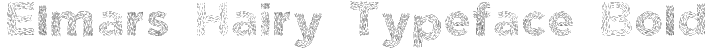 Elmars Hairy Typeface Bold
