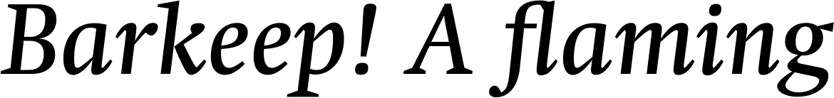 Swift Std Medium Italic