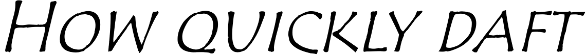 Tempus Sans SC Italic