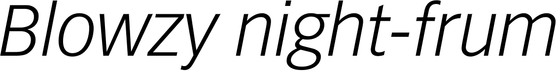 Vectora 46 Light Italic