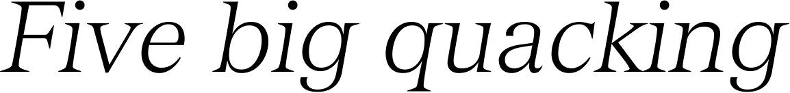 Versailles 46 Light Italic